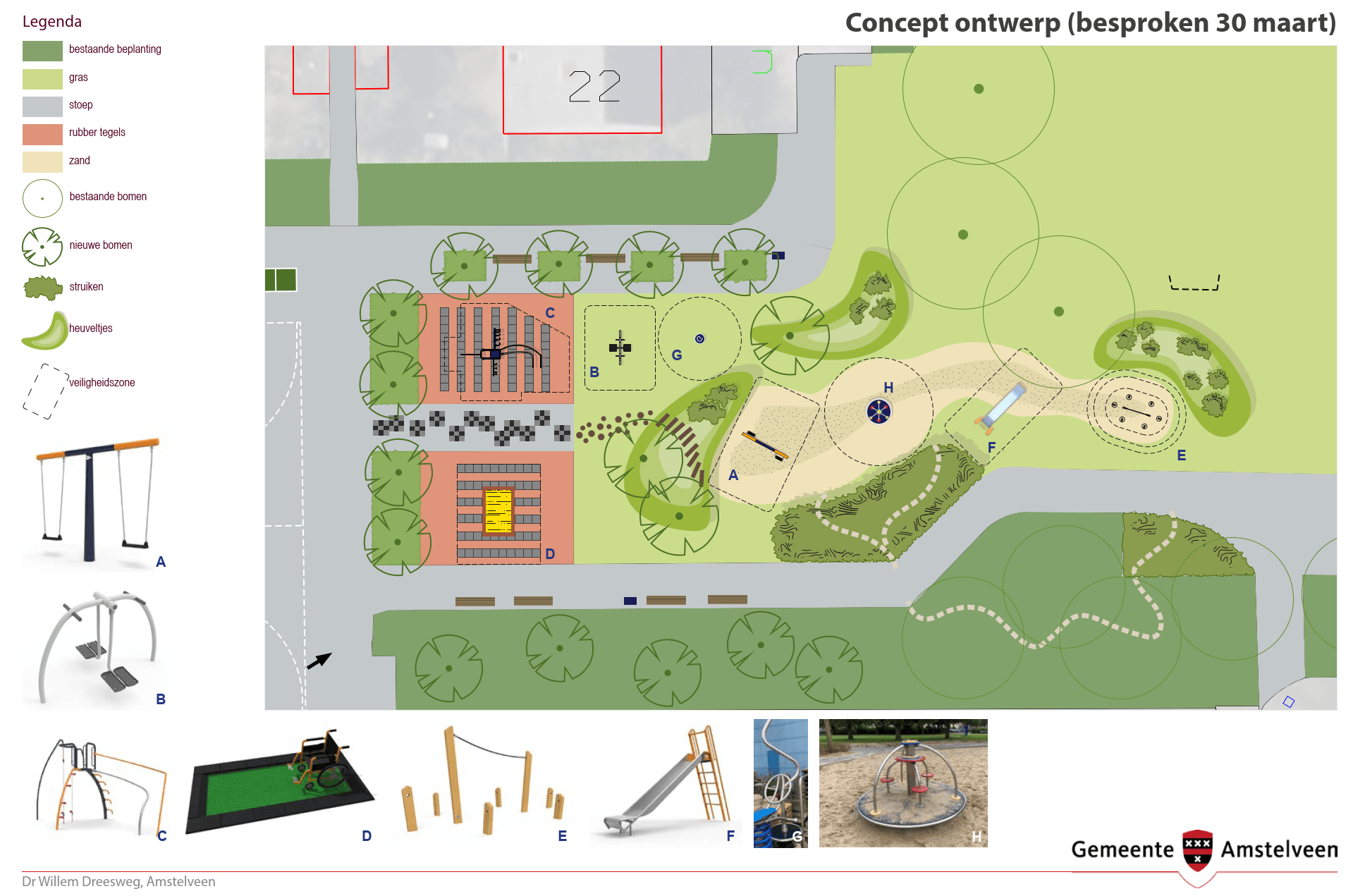 Concept speelplaats ontwerp